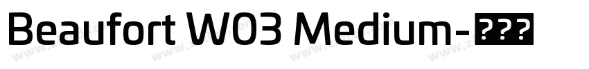 Beaufort W03 Medium字体转换